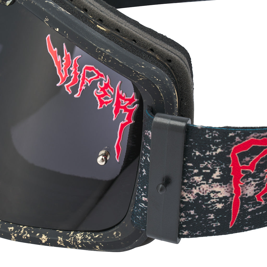 Smoke / Large | detail_shot.JPG | The Reign in Mud Brapstrap Moto Goggle from Pit Viper