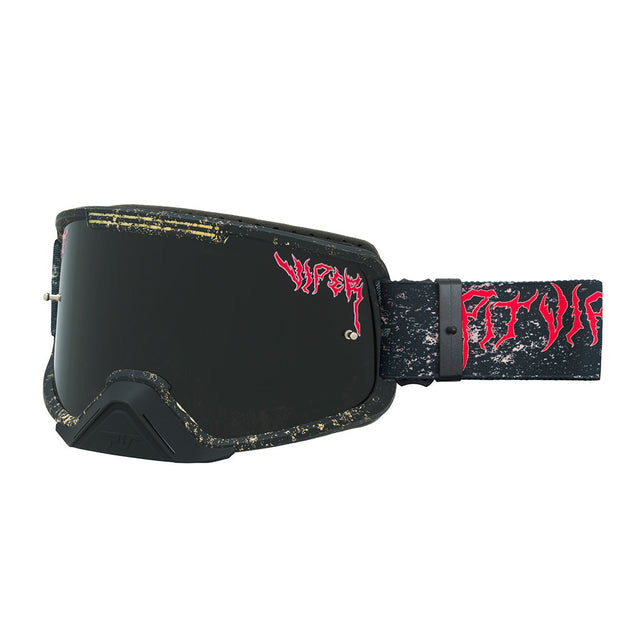  Smoke / Small | side_view.JPG | The Reign in Mud Brapstrap Moto Goggle Small from Pit Viper