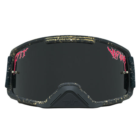 Smoke / Small | full_frontal.JPG | The Reign in Mud Brapstrap Moto Goggle Small from Pit Viper