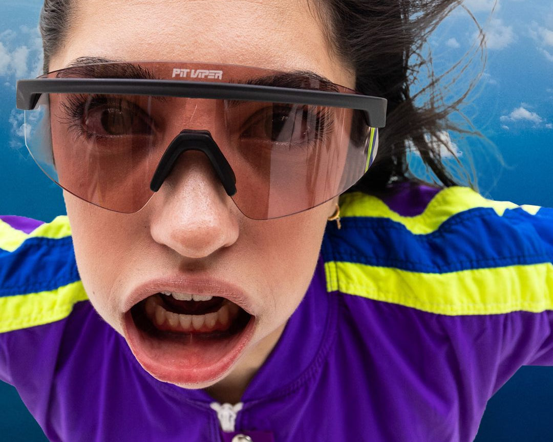 / Photochromic Rose | The Exec Skysurfer with a Photochromic Rose lens from Pit Viper Sunglasses
