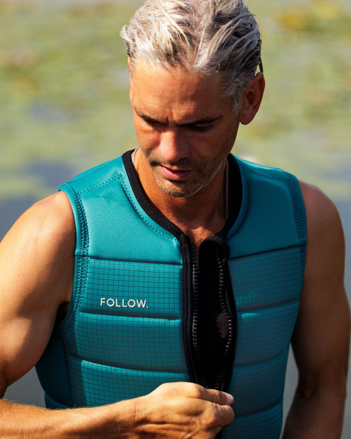 Follow P1 Traction Impact Vest - Emerald Lifestyle 2