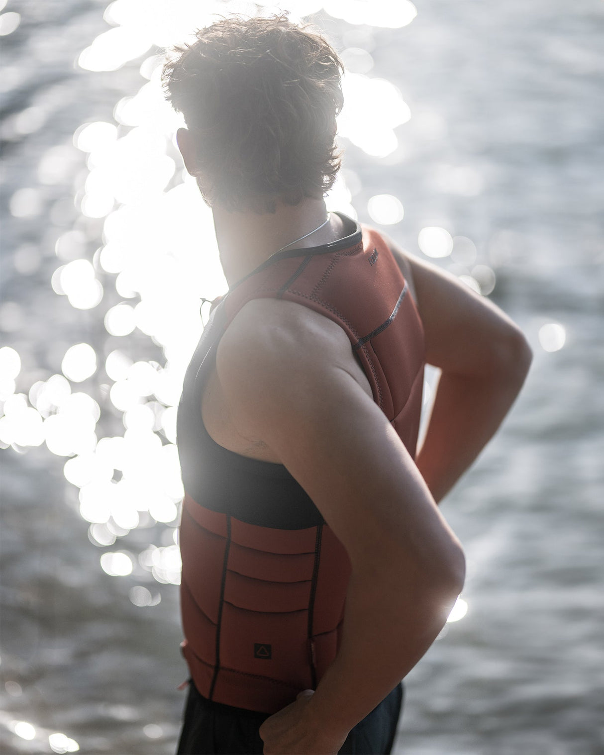 Follow Gratis Mens Impact Vest - Rust Lifestyle 3