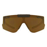 Gold / Regular | full_frontal.JPG | The Exec Flip Offs sunglasses from Pit Viper