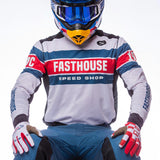 Grindhouse Analogue LS Jersey - White Fasthouse FH Brand / No Collab Fasthousedev