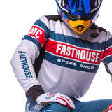 Grindhouse Analogue LS Jersey - White Fasthouse FH Brand / No Collab Fasthousedev