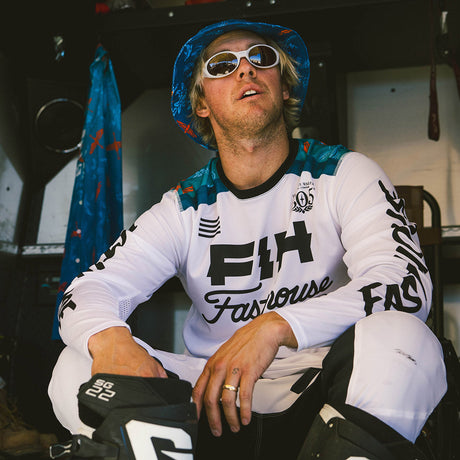 TB Island Hopper Grindhouse Jersey - White - Fasthouse