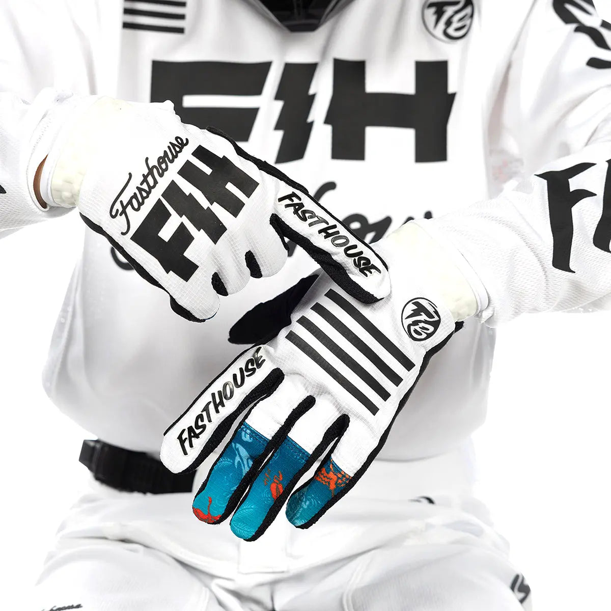 TB Island Hopper Sanguaro Glove - White Fasthouse