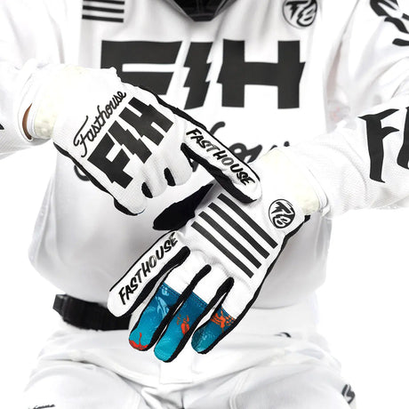 TB Island Hopper Sanguaro Glove - White Fasthouse