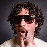 / Polarized Brown Fade | its_fine.JPG | The Landlocked Jethawk, aviator style sunglasses with a polarized fade lens from Pit Viper