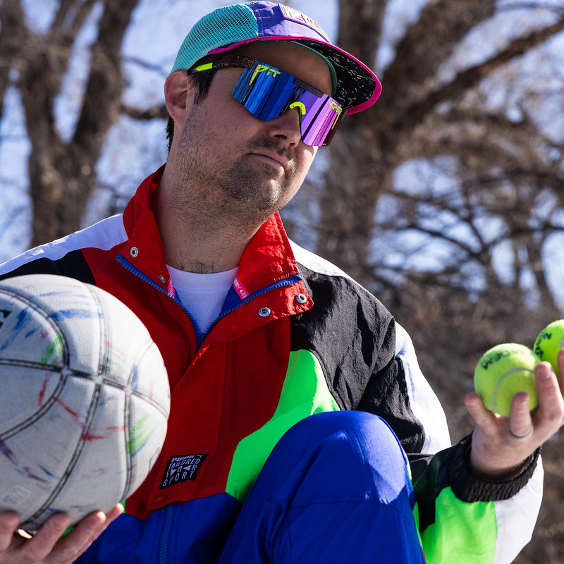 HDPV Polarized Pink-Purple / Wide | photo_of_person.JPG | The Electroshock Original 2.0 sunglasses from Pit Viper
