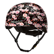 Black Melon Bicycle Helmet with lots of pink roses called "Rose Garden"