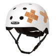 White Melon Bicycle Helmet with 2 band aids on the side
