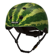 Green Melon Bicycle Helmet depicting a realistic looking watermelon