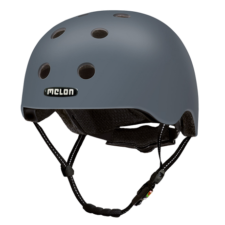 Dark Grey unicoloured Melon Urban Active Bicycle Helmet called "Chicago"