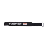 A black O'Brien 3" Cinch Kneeboard Strap with a white logo and an adjustable buckle.