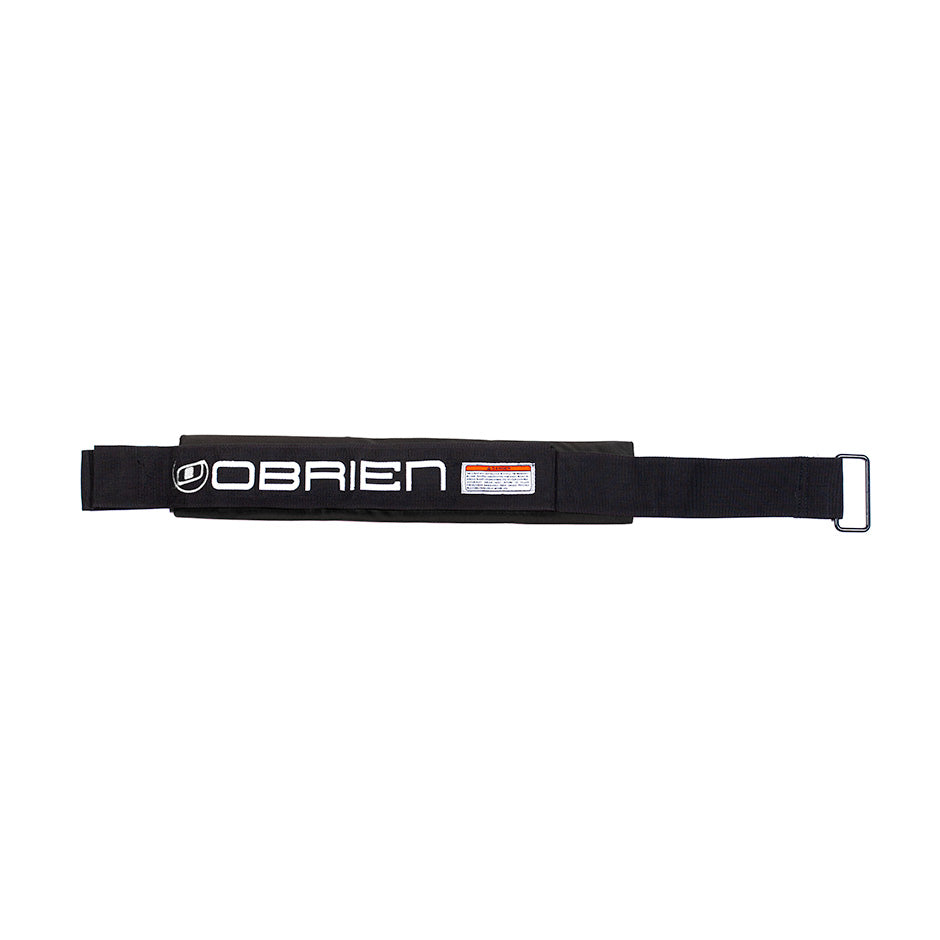 A black O'Brien 3" Cinch Kneeboard Strap with a white logo and an adjustable buckle.