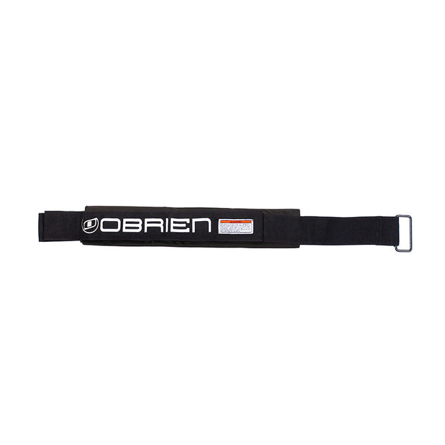 A black O'Brien 3" Cinch Kneeboard Strap with a white logo and an adjustable buckle.