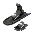 Black binding parts for O'Brien 700 bindings, featuring a rear adjustable boot and toe strap.