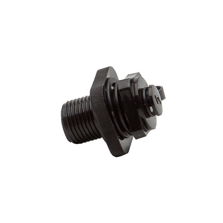 O'Brien Lightning Valve Cap in black with a threaded design for a secure fit on inflatable products.