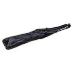 Angled view of the O'Brien Combo Waterski Bag in black with white branding, featuring a zippered closure and carry handles.