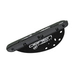Angled view of the O'Brien Insight Fin Kit in black, featuring multiple mounting holes and white branding on the surface.