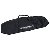Angled view of the O'Brien Kneeboard Bag in black, featuring a white logo, reinforced handles, and durable zippered closure.