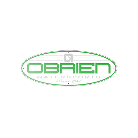 O'Brien Oval Metal Sign with a white background, green branding, and "Since 1964" text in an elegant script.