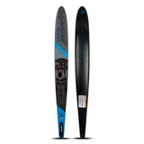 O'Brien Siege 69" Slalom Waterski with Z9 binding, shown from the top and base, featuring an adjustable binding.