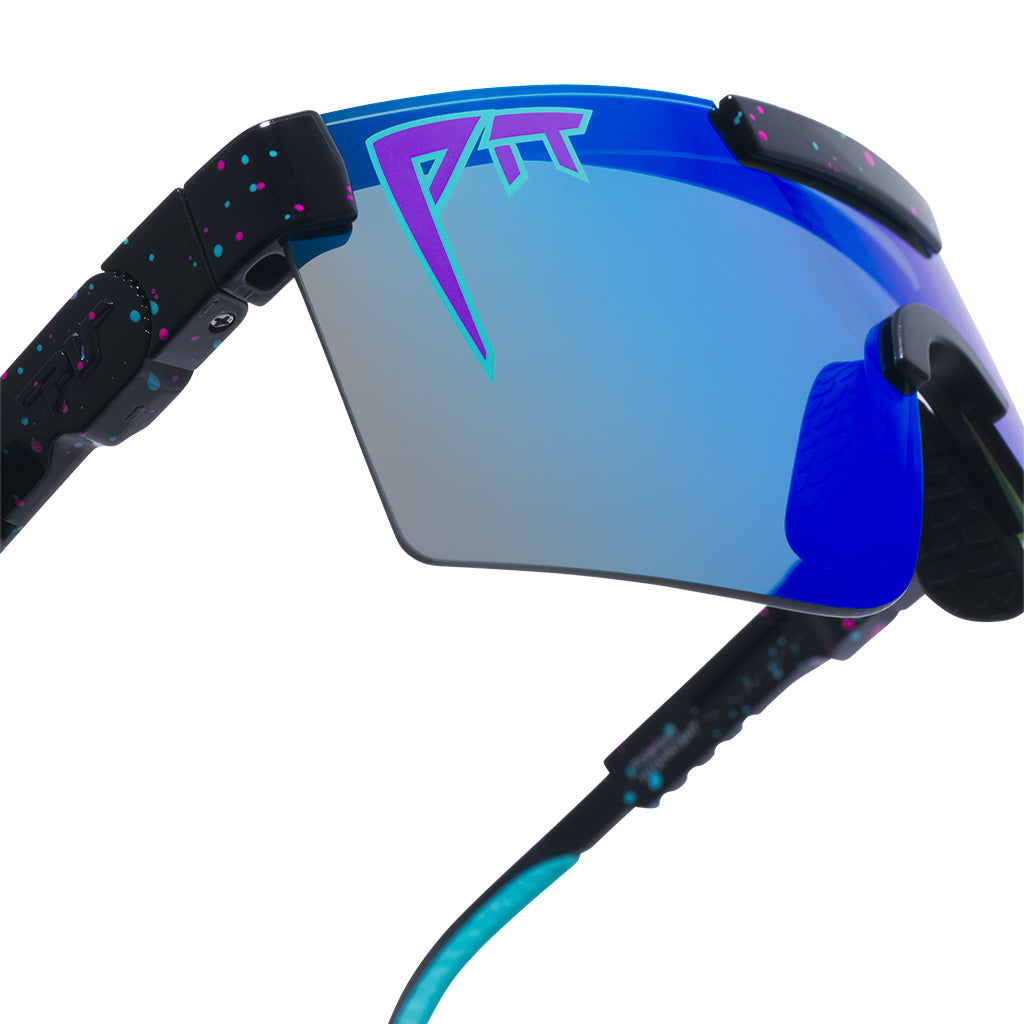 Regular / HDPV Polarized Blue | image.JPG | The Midnight Original Regular HDPV Polarized Blue, shield style sunglasses from Pit Viper, polarized sunglasses from Pit Viper