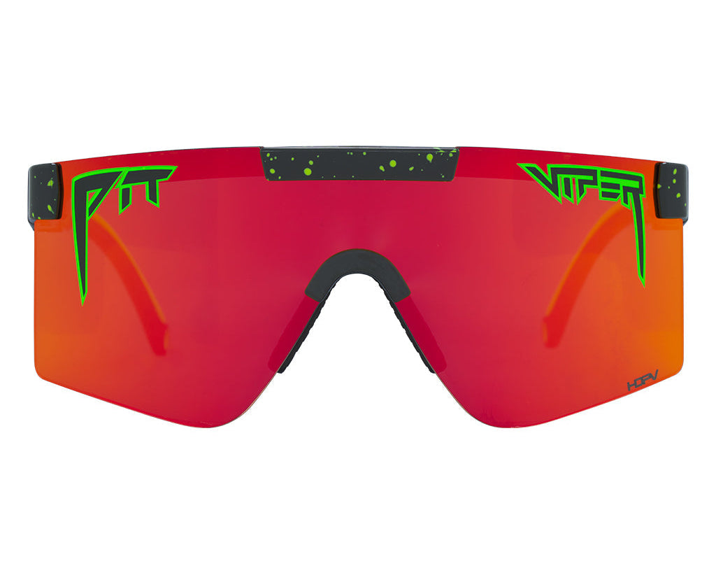 Regular / HDPV Polarized Orange | pleeeease.JPG | The Monster Bull Original Regular, shield style sunglasses from Pit Viper, polarized sunglasses from Pit Viper