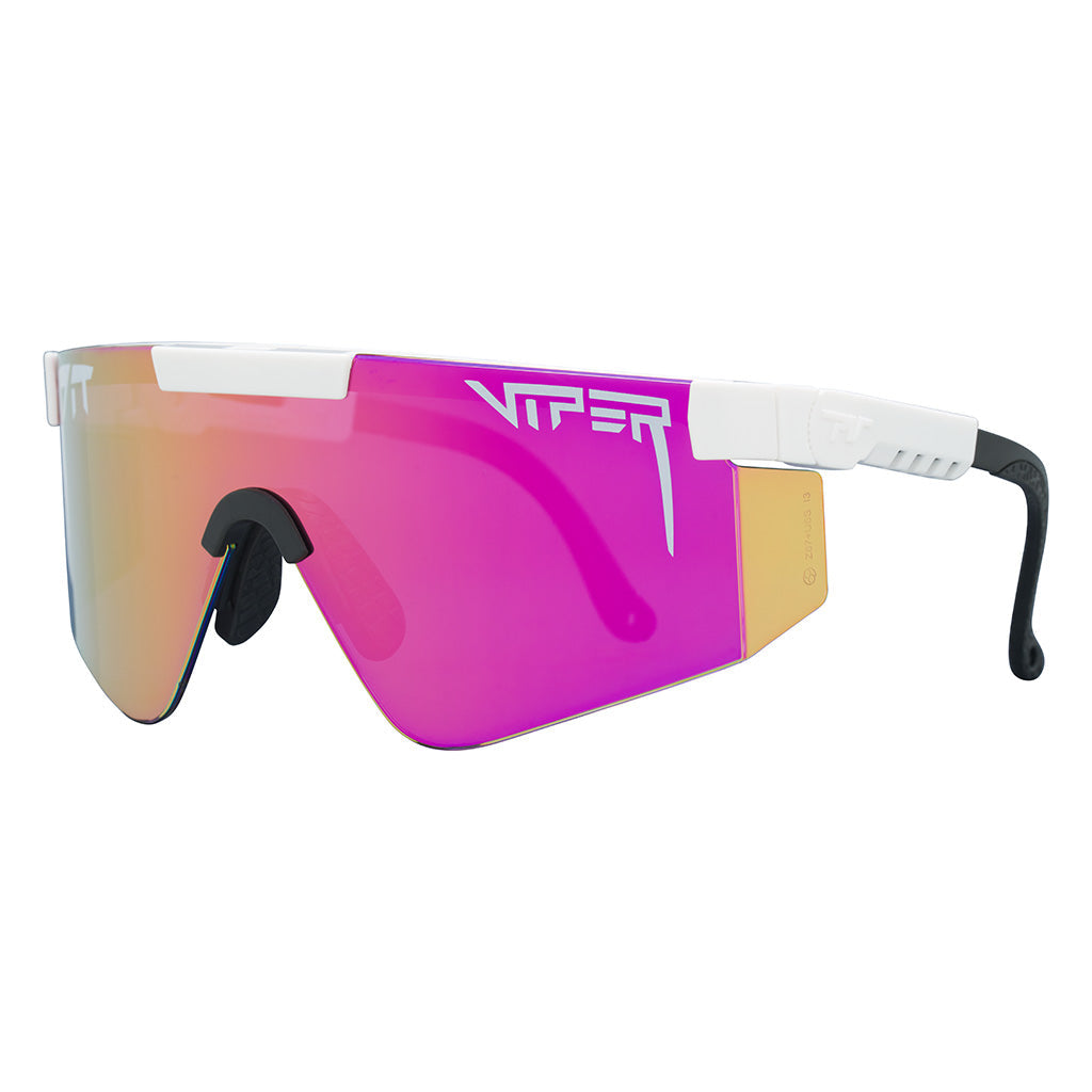 Wide / Z87+ Pink | whos_there.JPG | The Miami Night Original Wide Z87+ Pink, shield style sunglasses from Pit Viper, safety rated sunglasses from Pit Viper