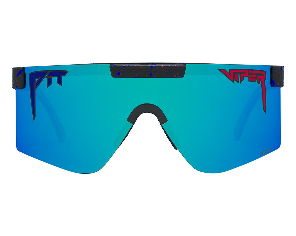 Wide / HDPV Polarized Blue | what_for_lunch.JPG | The Peacekeeper Original Wide, shield style sunglasses from Pit Viper, polarized sunglasses from Pit Viper
