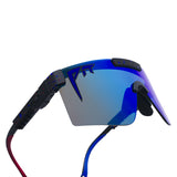 Wide / HDPV Polarized Blue | corn_dog.JPG | The Peacekeeper Original Wide, shield style sunglasses from Pit Viper, polarized sunglasses from Pit Viper
