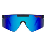 Wide / Z87+ Blue | take_pictures.JPG | The Peacekeeper Original Wide, shield style sunglasses from Pit Viper, safety rated sunglasses from Pit Viper