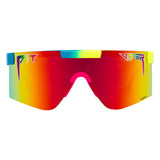 Wide / HDPV Polarized Rainbow | lalalalala.JPG | The Pride Original Wide, shield style sunglasses from Pit Viper, polarized sunglasses from Pit Viper