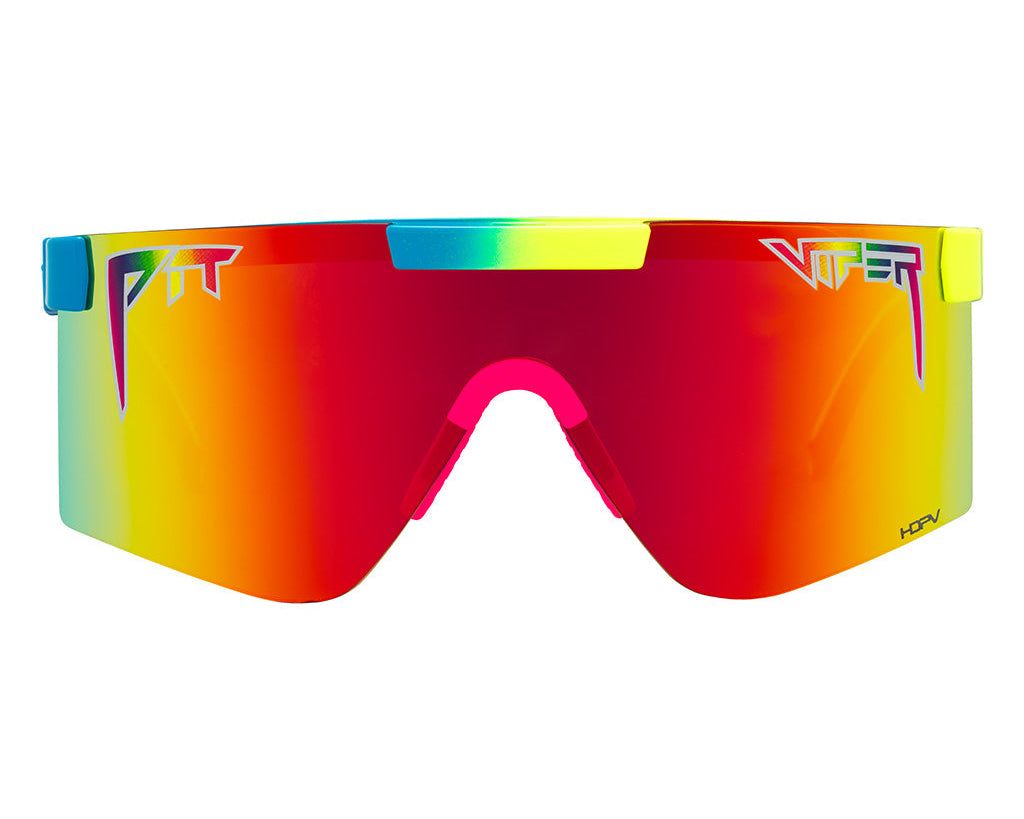 Wide / HDPV Polarized Rainbow | lalalalala.JPG | The Pride Original Wide, shield style sunglasses from Pit Viper, polarized sunglasses from Pit Viper