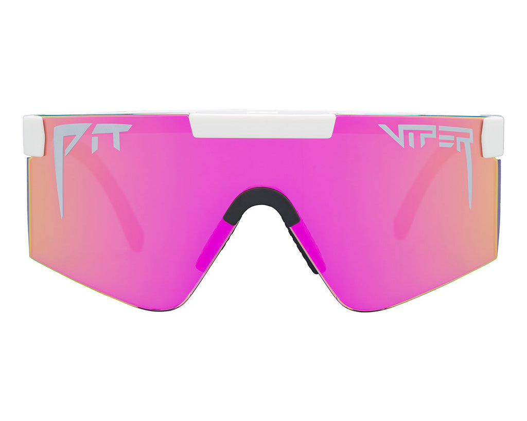 Regular / Z87+ Pink | Redlight.JPG | The Miami Night Original Regular Z87+ Pink, shield style sunglasses from Pit Viper, safety rated sunglasses from Pit Viper