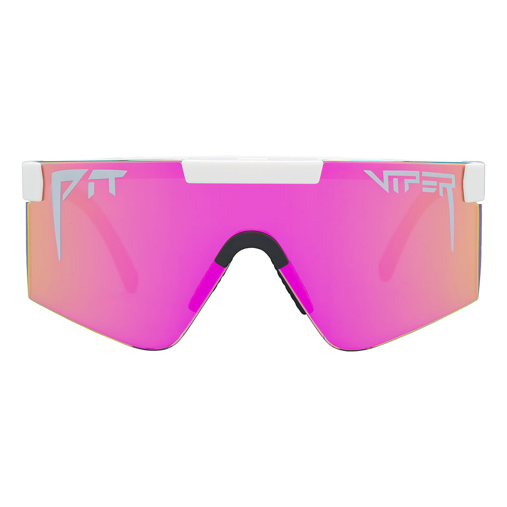 Regular / Z87+ Pink | Redlight.JPG | The Miami Night Original Regular Z87+ Pink, shield style sunglasses from Pit Viper, safety rated sunglasses from Pit Viper