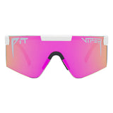 Regular / Z87+ Pink | Redlight.JPG | The Miami Night Original Regular Z87+ Pink, shield style sunglasses from Pit Viper, safety rated sunglasses from Pit Viper