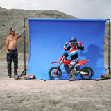 Blue / Small | on_a_person.JPG | The Merika Brapstrap Moto Goggle from Pit Viper