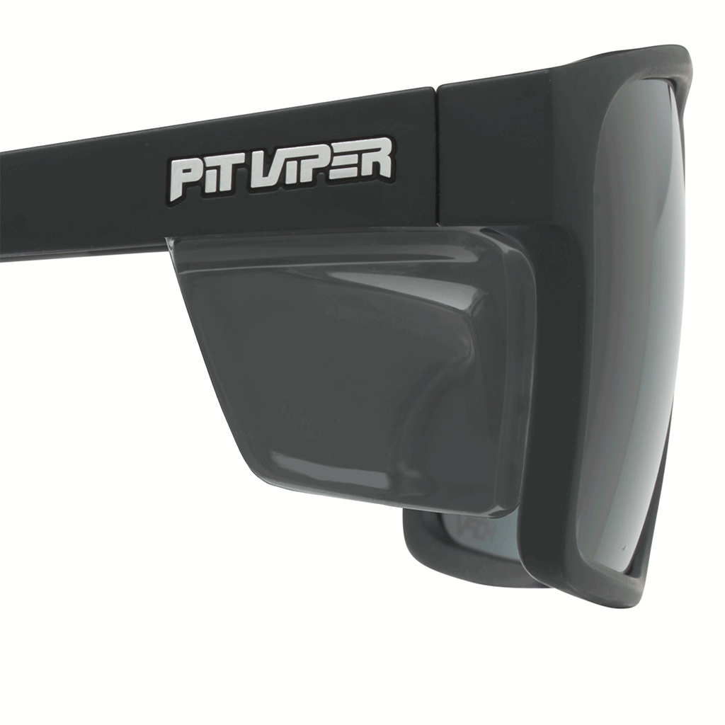 / Z87+ HDPV Polarized Smoke | removable_side_shield.gif | The Exec Revlock Sunglasses from Pit Viper