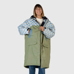VOITED 3rd Edition Outdoor Changing Robe & Drycoat for Surfing, Camping, Vanlife & Wild Swimming - Blue Dancer