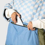 VOITED 3rd Edition Outdoor Poncho for Surfing, Camping, Vanlife & Wild Swimming - Blue Dancer
