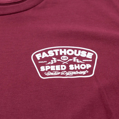 Wedged Tee - Maroon - Fasthouse