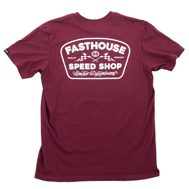 Wedged Tee - Maroon - Fasthouse