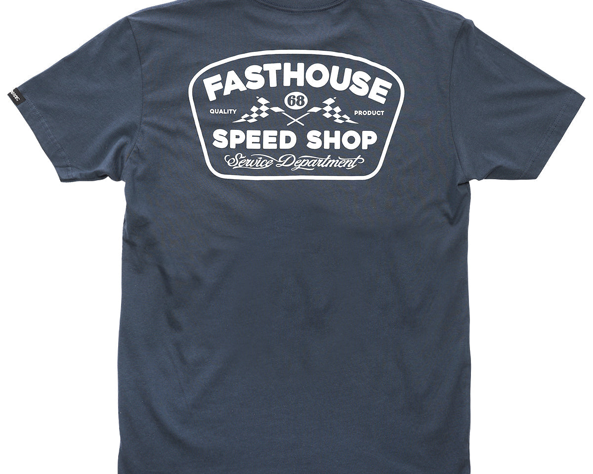 Wedged Tee - Indigo