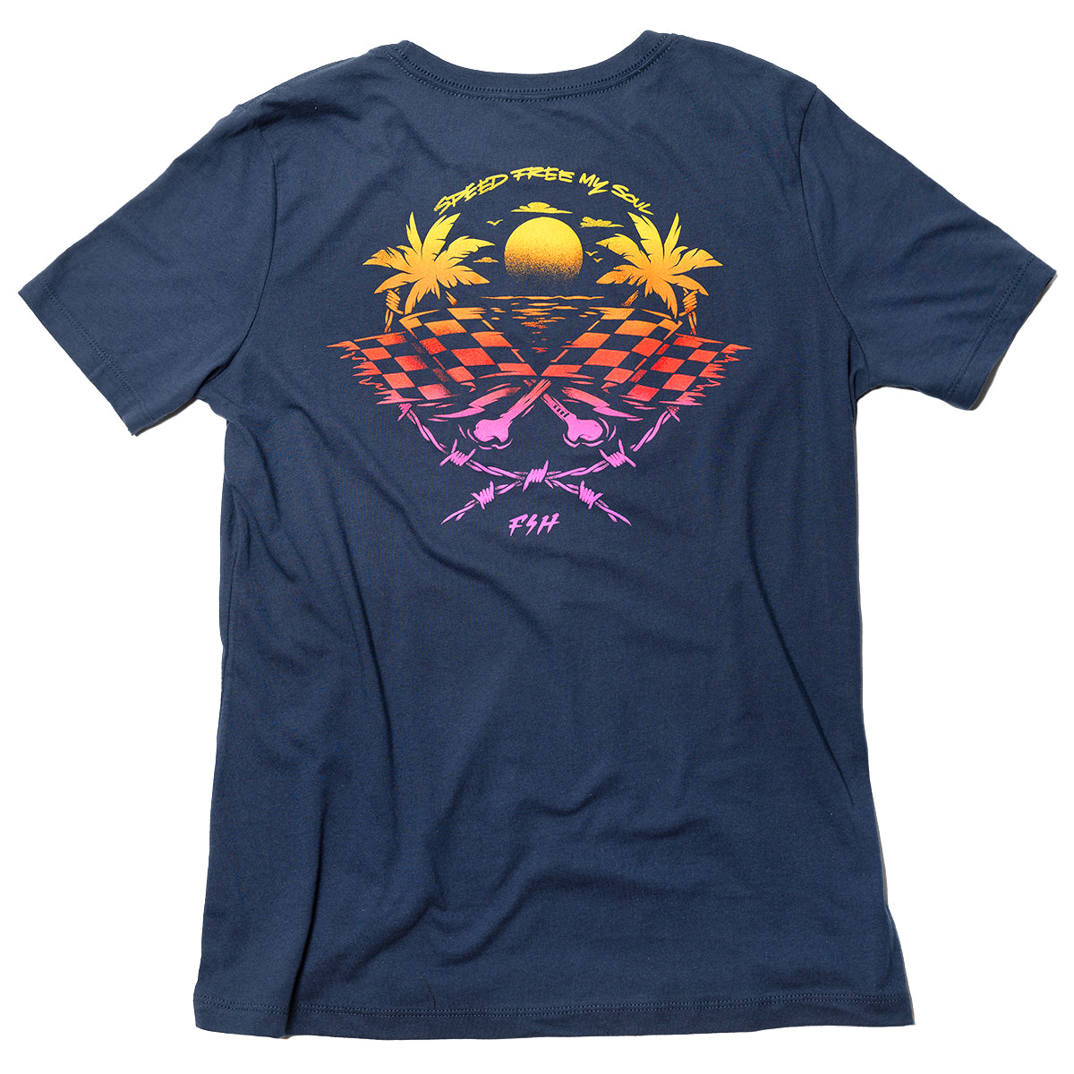 Sun Struck Women's Tee - Vintage Navy