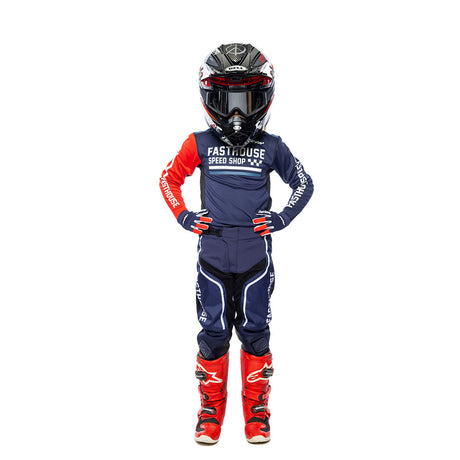 Grindhouse Hudson Youth Jersey - Blue/Red