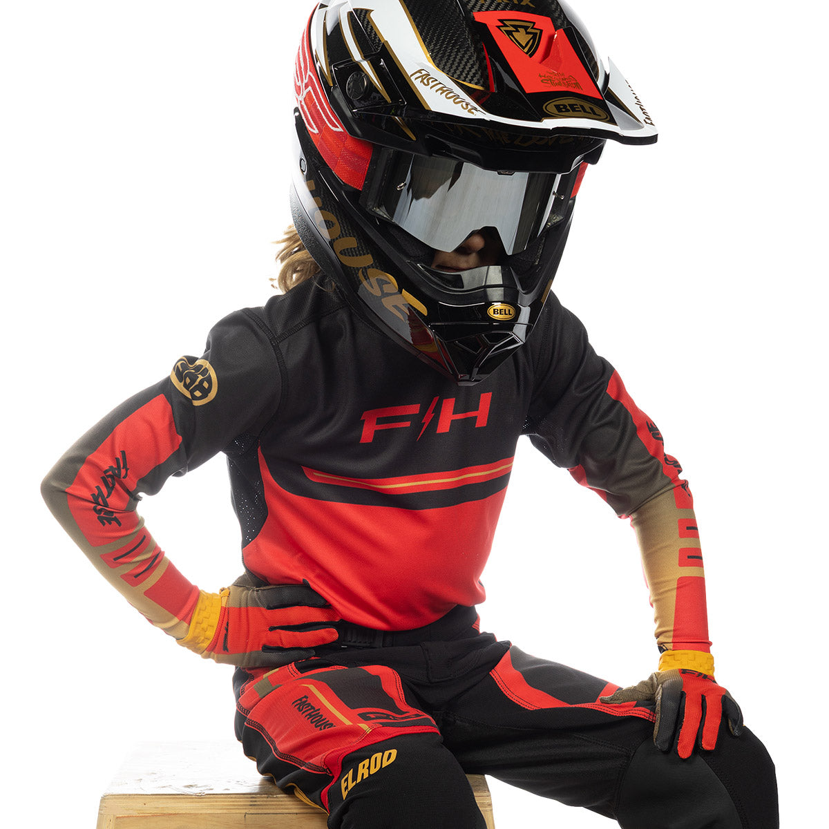 Vapor React Youth Glove - Racing Red/Black