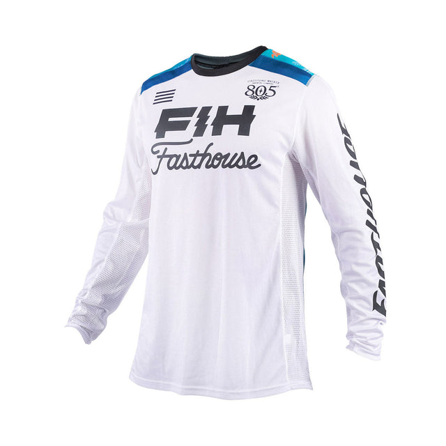 TB Island Hopper Grindhouse Youth Jersey - White - Fasthouse